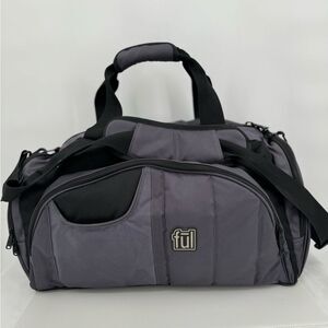 FUL‎ X 21" X 10"X 15" Black Gray Duffel Durable & Lightweight Luggage GYM Ba